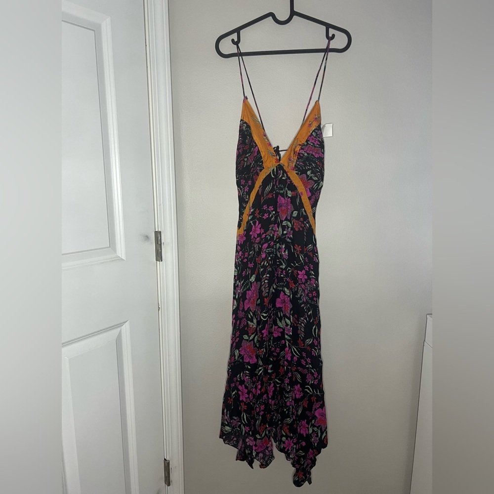 FREE PEOPLE "There She Goes" Floral Maxi Dress